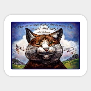 Music Cat Sticker